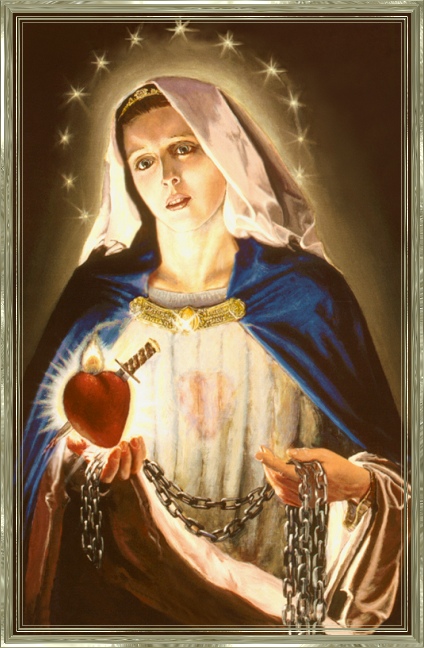 IMMACULATE HEART WITH CHAINS